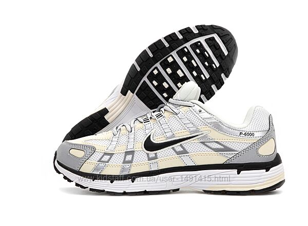 Мужские кроссовки Nike P-6000. White/Grey