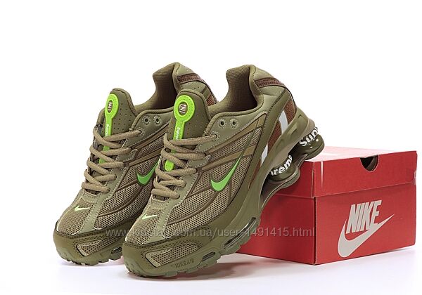 Женские кроссовки Nike x Supreme Shox Ride 2. Khaki. Унисекс.