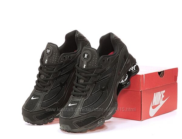 Женские кроссовки Nike x Supreme Shox Ride 2. Black. Унисекс