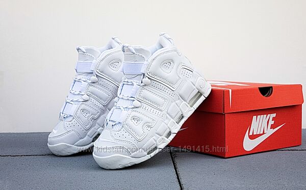 Женские кроссовки Nike Air More Uptempo. White. Унисекс