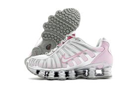 Женские кроссовки Nike Shox TL. Silver
