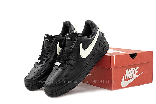 Мужские кроссовки Nike Air Force Low x AMBUSH Black White