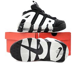 Женские кроссовки Nike Air More Uptempo Low. Black Photon Dust. Унисекс
