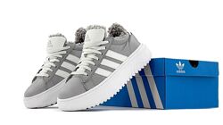 Зимние женские кроссовки Adidas Grand Court Platform Winter