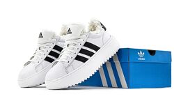 Зимние женские кроссовки Adidas Grand Court Platform Winter