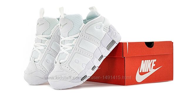 Женские кроссовки Nike Air More Uptempo Low. White Photon Dust