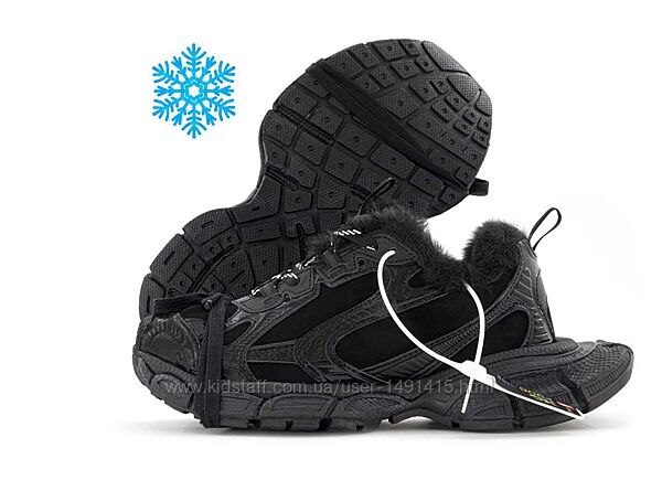 ЗИМА. Зимние кроссовки Balenciaga 3xl. УНИСЕКС. Хутро. Розміри 36-45