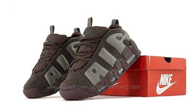 Мужские кроссовки Nike Air More Uptempo Low Baroque. Brown
