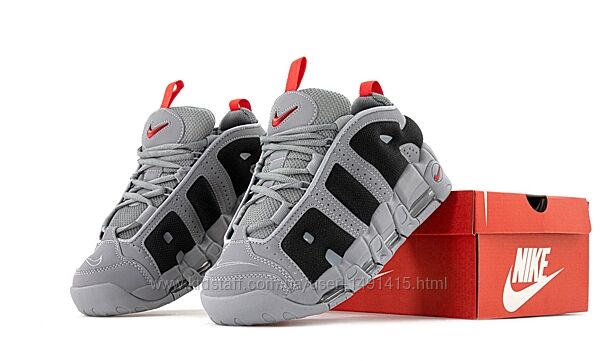 Мужские кроссовки Nike Air More Uptempo Low. Grey
