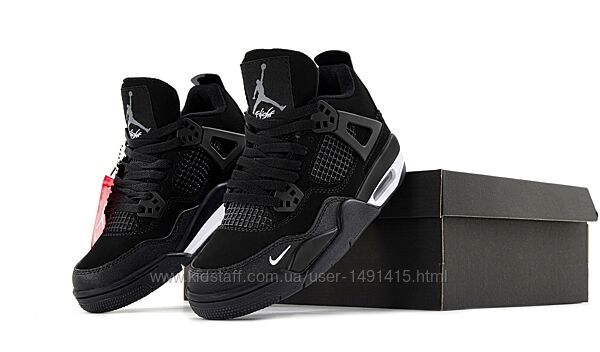 Мужские кроссовки Nike Air Jordan 4 Nigel Brick by Brick. Black. Унисекс