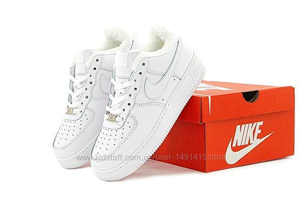 Зимние женские кроссовки ботинки Nike Air Force Low Winter. Унисекс.