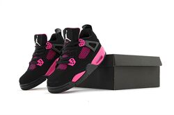 Женские кроссовки Nike Air Jordan 4 Retro. Black