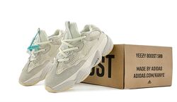 Женские кроссовки Adidas Yeezy 500 Beige. Адидас Изи Буст. Унисекс