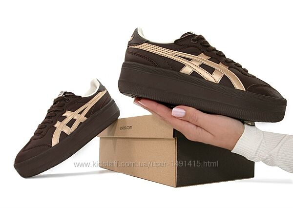 Женские кроссовки Asics Onitsuka Tiger Tokuten Platform. Brown Gold