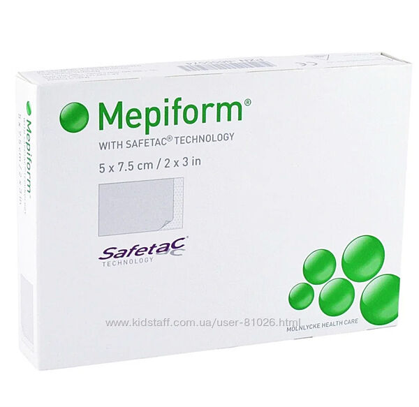 Мепиформ Mepiform 5 х 7,5см силиконовый пластырь от рубцов.