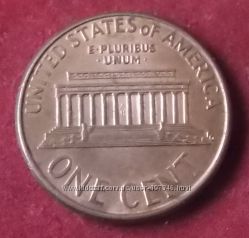 Монета США 1 цент
