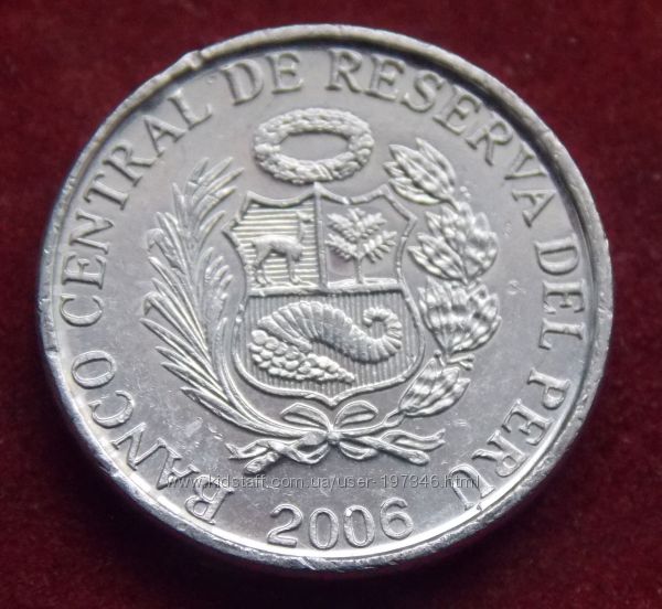 Монета Перу 1 сантимо 