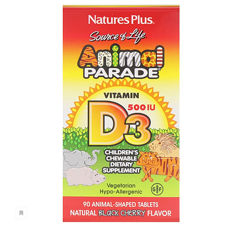 Animal Parade Витамин D3 для детей, 500 МЕ, 90 животных