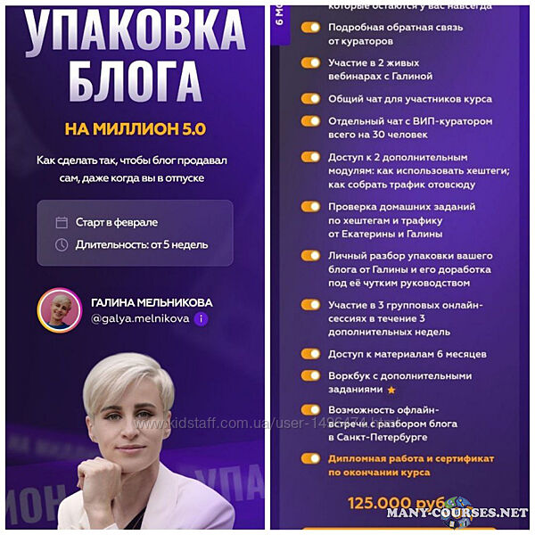 Галина Мельникова  Упаковка блога на миллион 