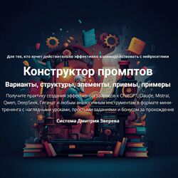 Дмитрий Зверев Конструктор промптов. Тариф Конструктор промптов 2025