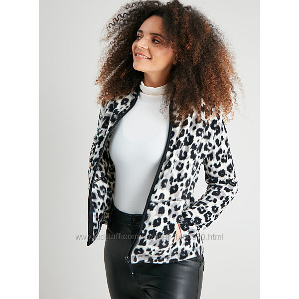 Гарна тепла флісова кофта фліска на блискавці з кишенями р.16