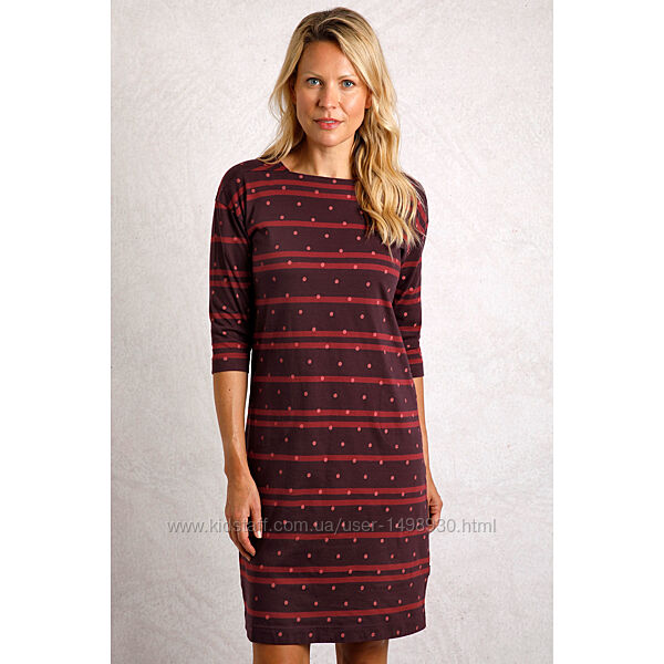 М&acuteяка трикотажна сукня-шифт з органічної бавовни р.18