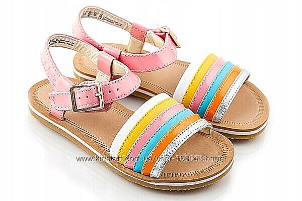 р.39 Clarks девичьи кожаные сандалии оригинал