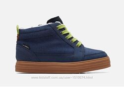  р.30 Clarks зимние кожаные ботинки оригинал