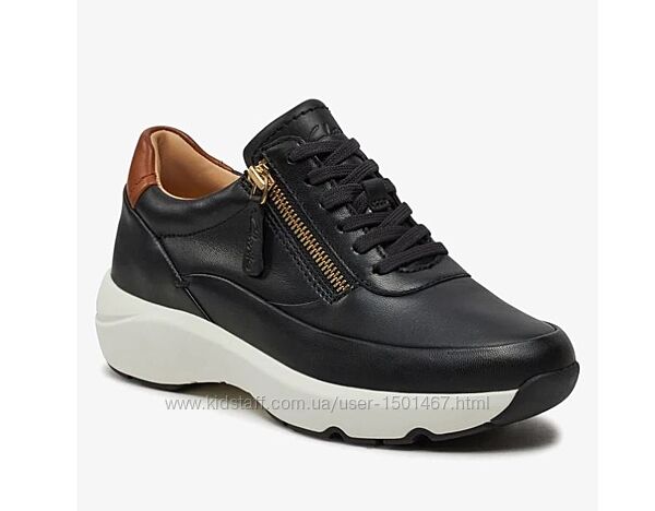 р. 39 Clarks женские кожаные сникерсы оригинал