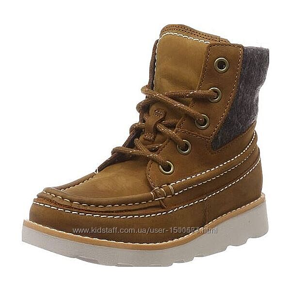  р.31,32,32.5,34 Clarks кожаные ботинки оригинал