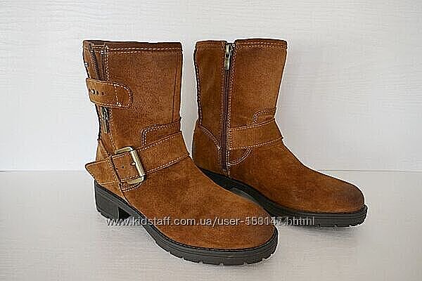  р.35.5 Clarks женские GTX кожаные полусапожки оригинал