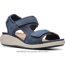 р.38, 40 Clarks женские кожаные спортивные сандалии оригинал