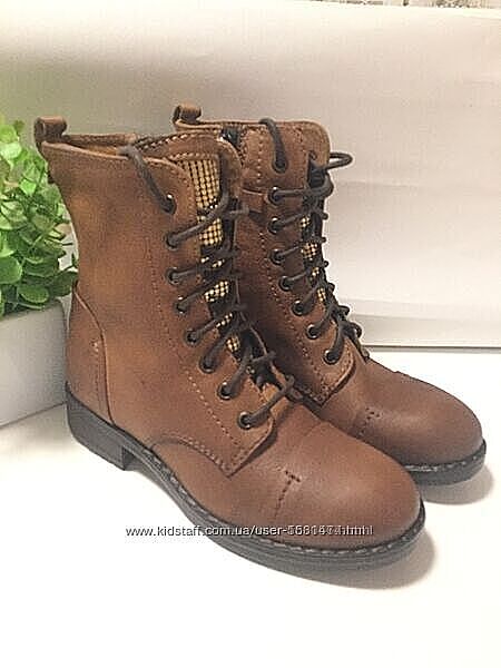 р.37 Clarks женские кожаные ботинки оригинал