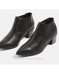 р.37 Topshop женские деми челси кожаные ботинки оригинал