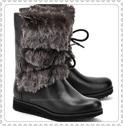 р.36,37,37.5 Clarks зимние кожаные сапожки оригинал
