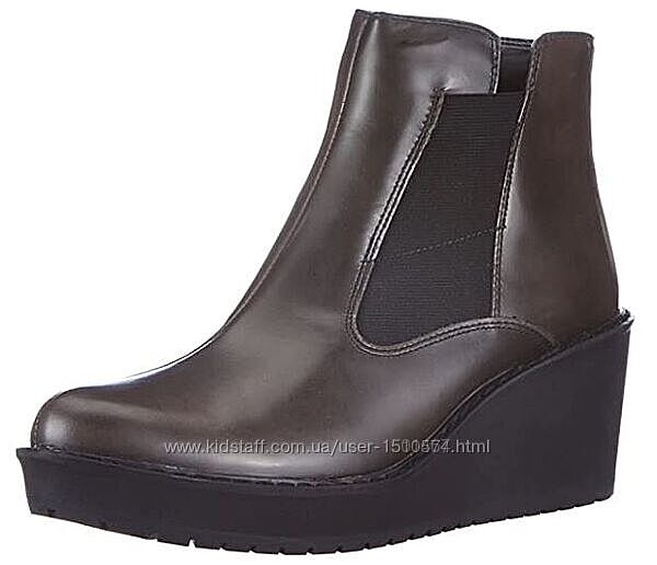 р.35.5-40 Clarks женские кожа ботинки оригинал