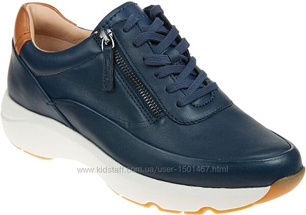 р.39 Clarks женские кожаные сникерсы оригинал