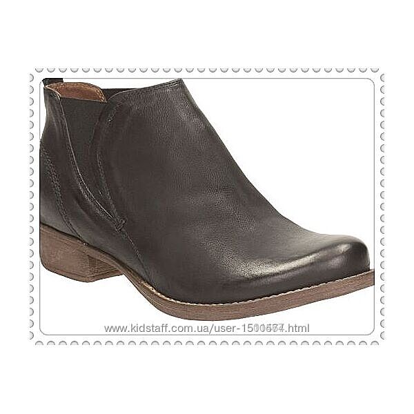 р.37 Clarks женские кожаные ботинки Челси оригинал