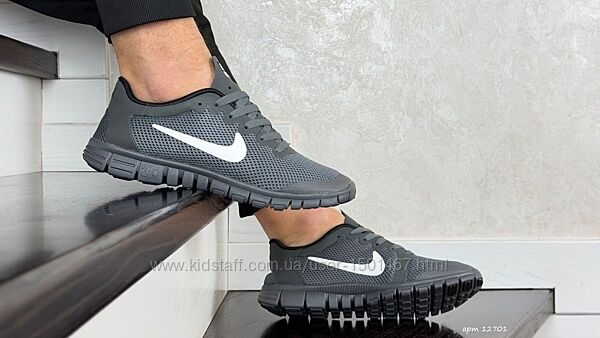 p.41-45   Nike Free Run 3.0 V2 сіро/білі   KS 12701