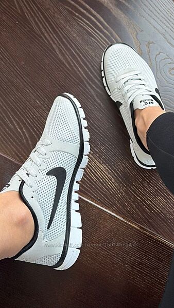p.36-40 Nike Free Run 3.0 V2 сіро/білі KS 12705
