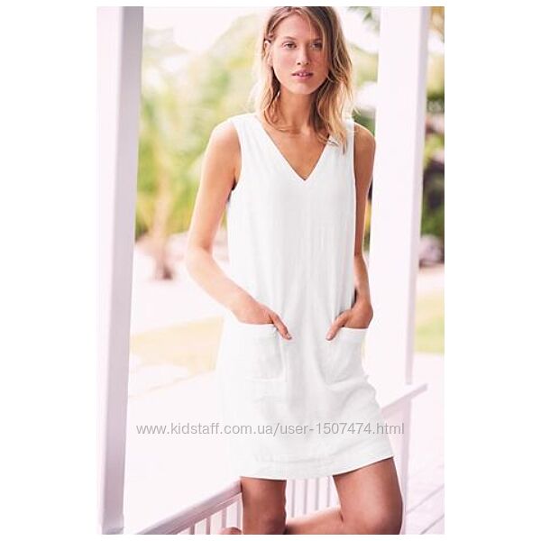 Отличное льняное платье сарафан лён и вискоза Пог-48 см