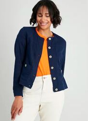 Классный льняной пиджак жакет ПОГ-47 см лен и вискоза