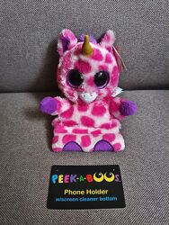 М&acuteяка іграшка Ty єдиноріг, тримач для телефону Uni