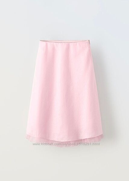 Юбка лён Zara р.140