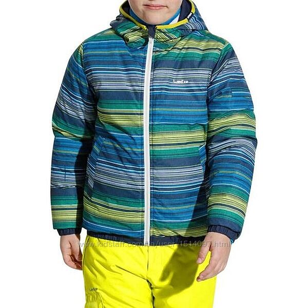 Двусторонняя зимняя куртка с капюшоном для подростка оригинал от Decathlon