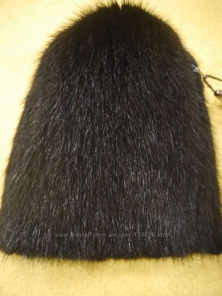 Норковая вязаная шапка