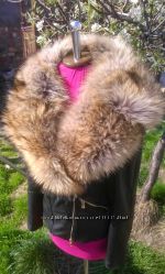 Куртка косуха с мехом енота в наличии 