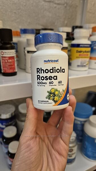 Nutricost, родиола розовая, 500 мг