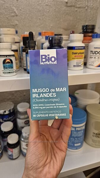 Bio Nutrition, ірландський морський мох, 90 капсул 750 мг на капсулу