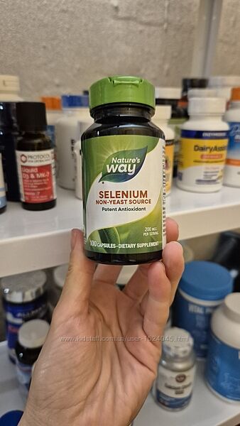Nature´s Way, селен, 200 мкг, 100 капсул